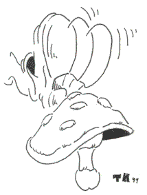 Appuyer sur le champignon